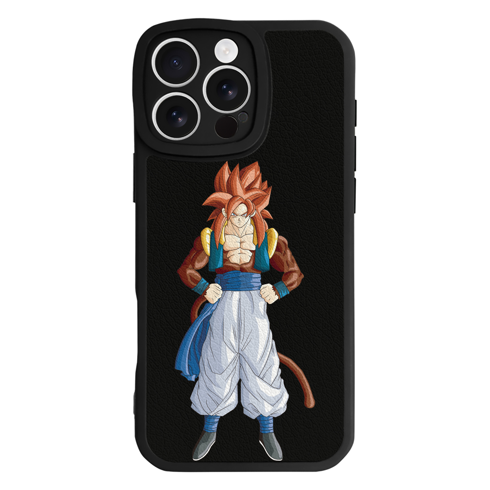 （画像用） ドラゴンボール 孫悟空（そん ごくう）Son Goku カカロット DRAGON BALL Kakarotto 【iPhone 16シリーズ対応】シリコンスマホケース（レザー調） 材質：シリコン